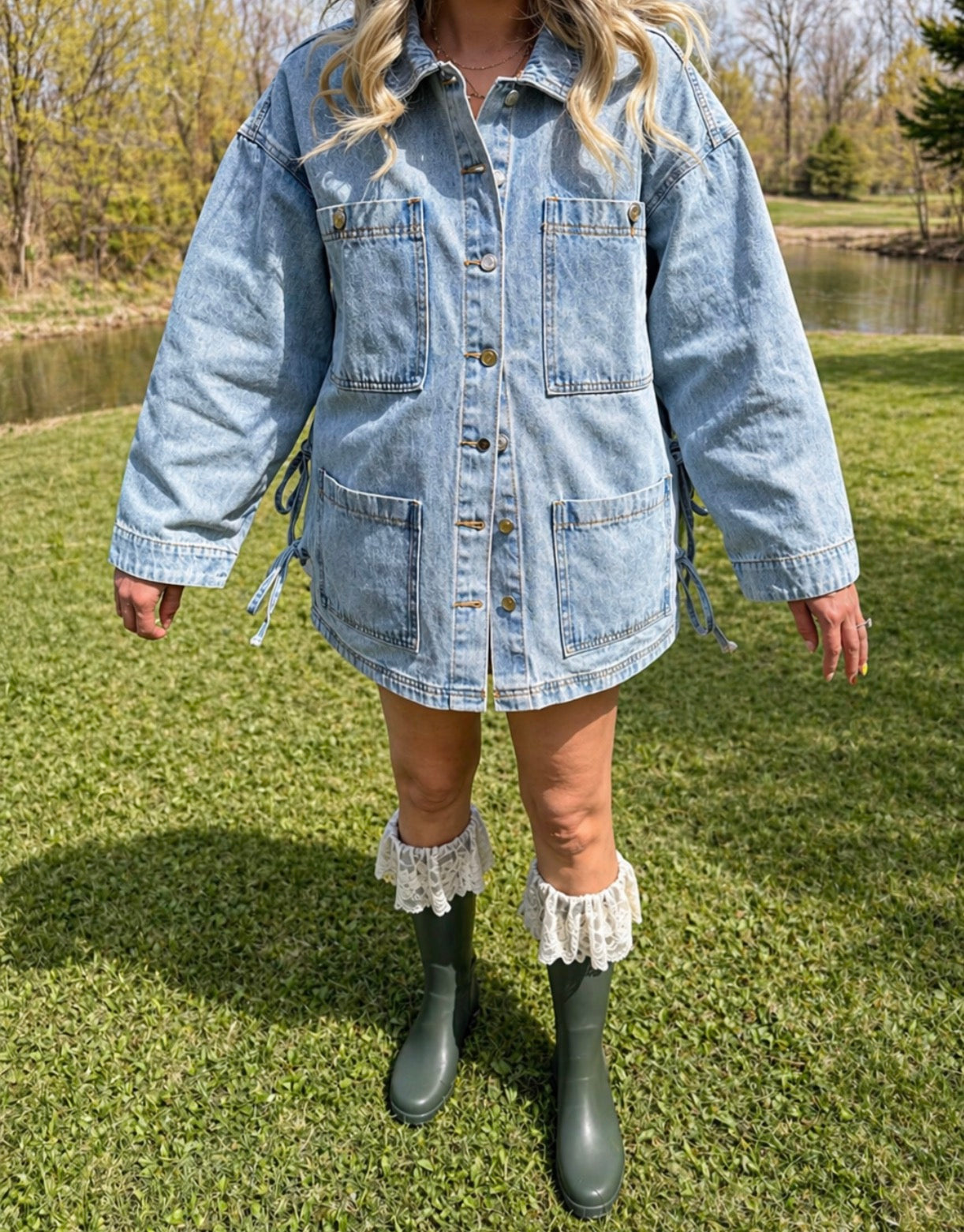 The West Coast Tie Denim Jacket