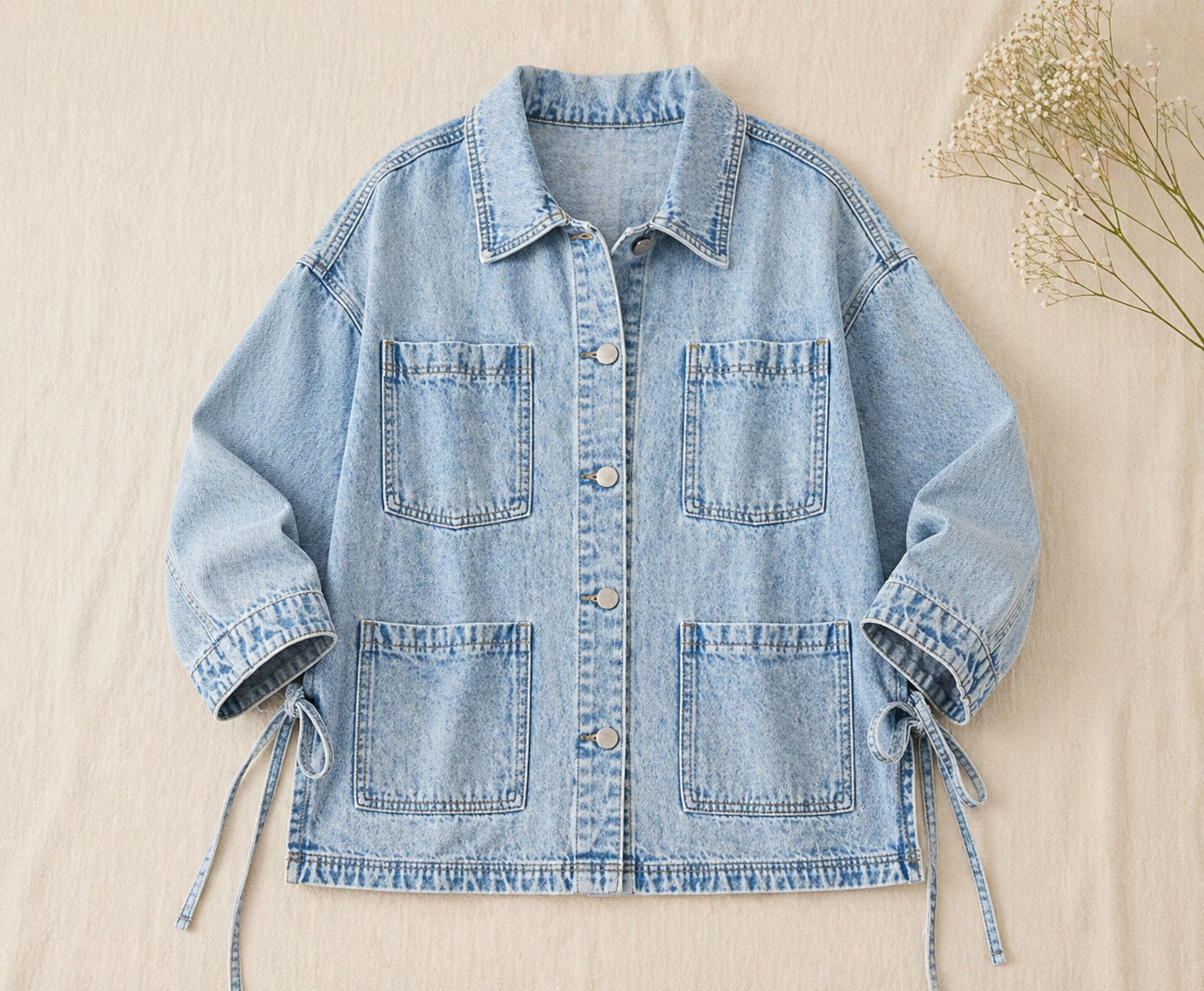 The West Coast Tie Denim Jacket