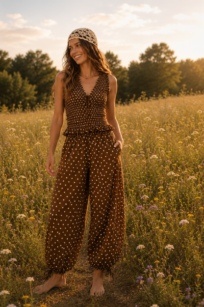 Poka Dot Darling Tank Pants