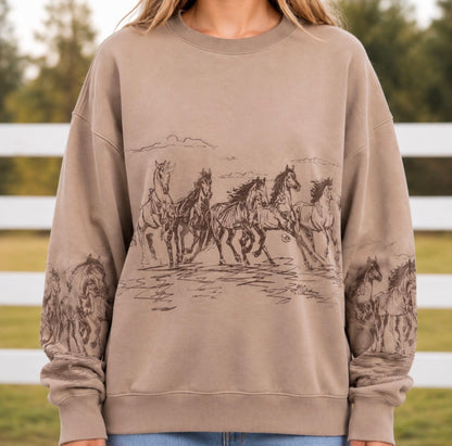 The Aurora Wild Horse Sweatshirt
