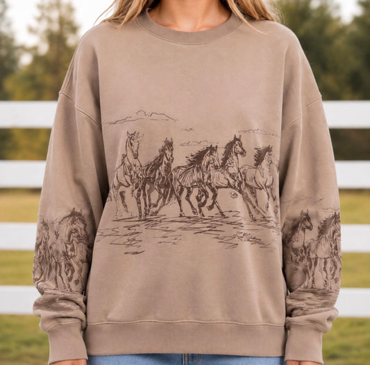 The Aurora Wild Horse Sweatshirt